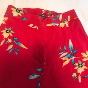 Long red skirt from express. Large